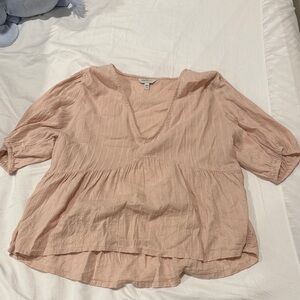 Lucky Brand Blush V-Neck Blouse